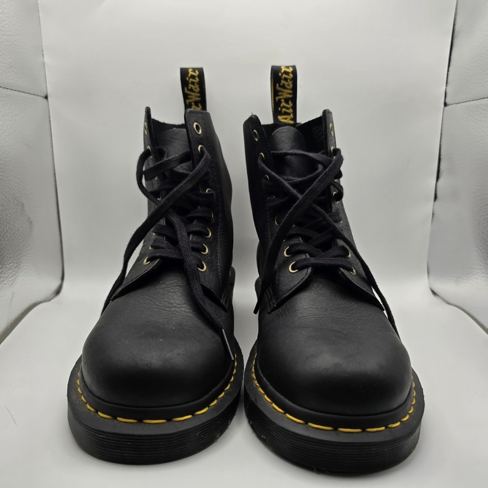 Dr. Martens 1460 Pascal Black Virginia Leather Boots Women's US 8 UK 6 EU 39